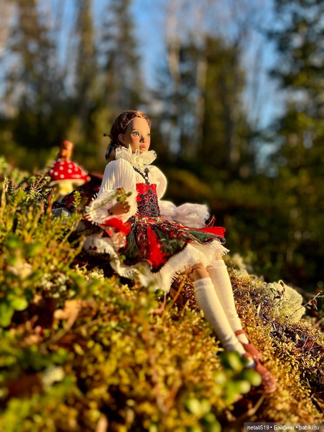 Милая грибная ведьмочка Black Cherry Doll Meihua (фото 5)