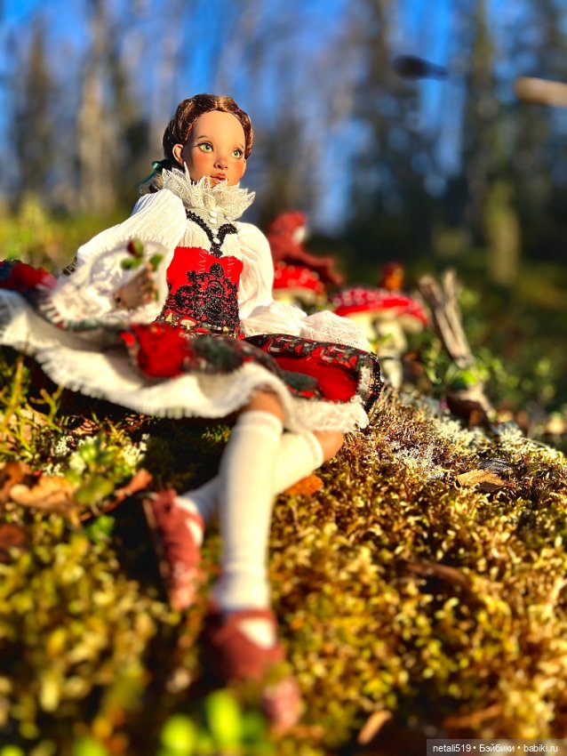 Милая грибная ведьмочка Black Cherry Doll Meihua (фото 10)