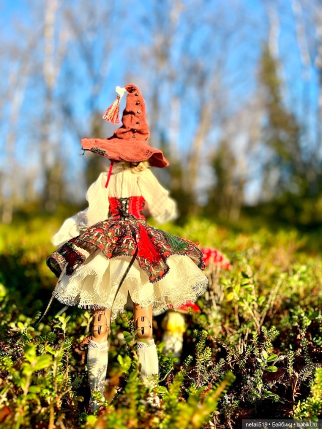 Милая грибная ведьмочка Black Cherry Doll Meihua (фото 3)