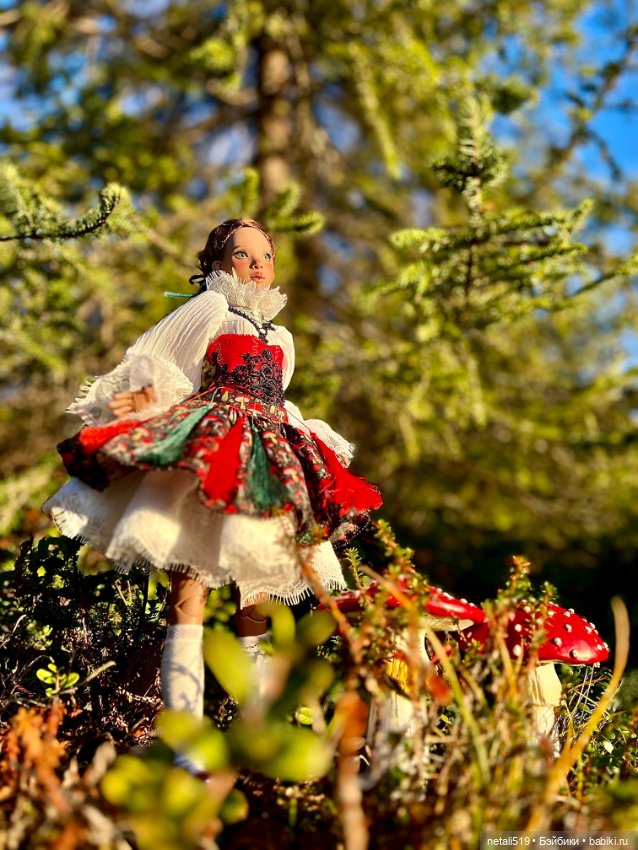 Милая грибная ведьмочка Black Cherry Doll Meihua