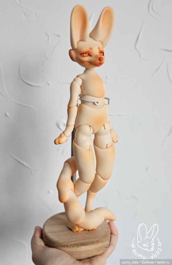 🍂 Осенняя Лисичка 🍂 — Авторские шарнирные куклы своими руками: лепка (фото 8)