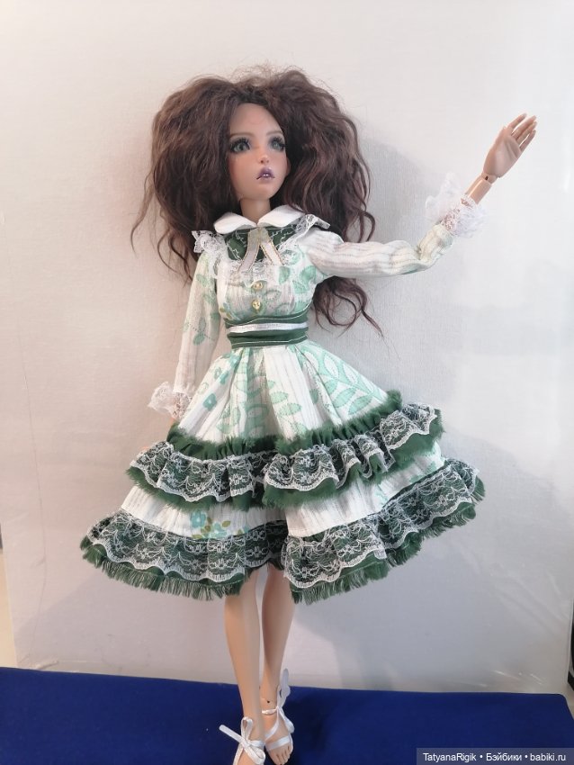 Ситцевое платье — Одежда и обувь для кукол своими руками: фото (фото 6)
