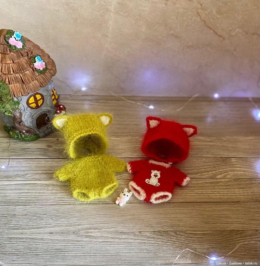 Вязанная одежда для куколок обитсу