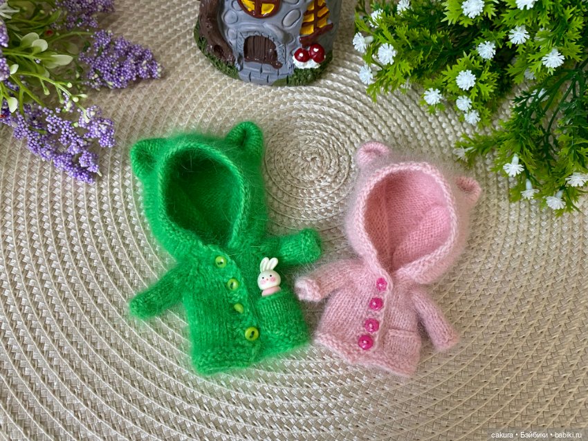 Вязанная одежда для куколок обитсу (фото 6)