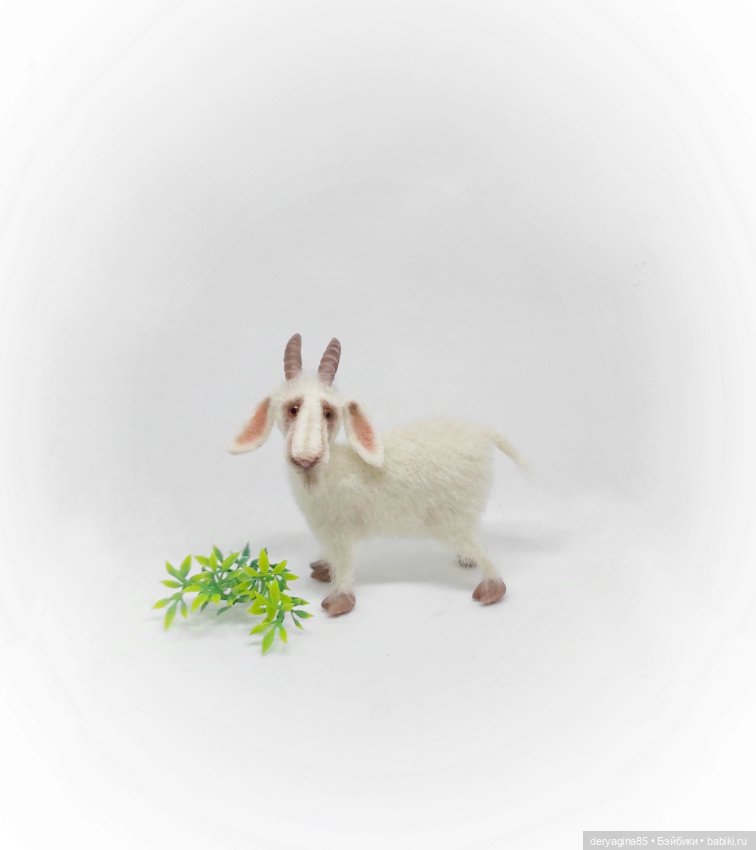 Козёл — Валяные игрушки из шерсти: сухое валяние (фото 2)