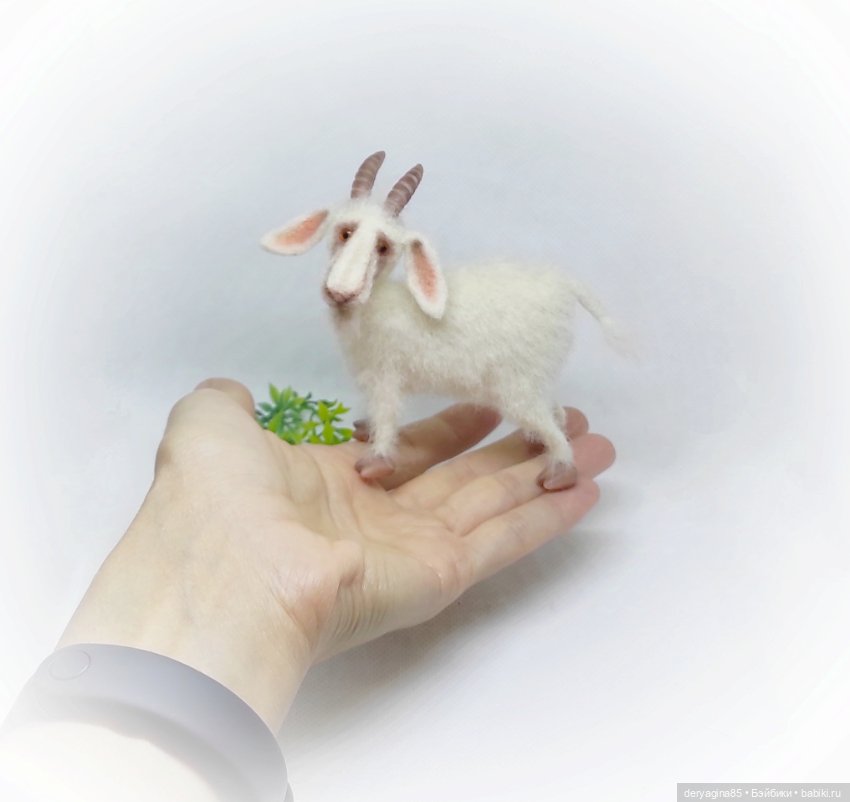 Козёл — Валяные игрушки из шерсти: сухое валяние (фото 5)