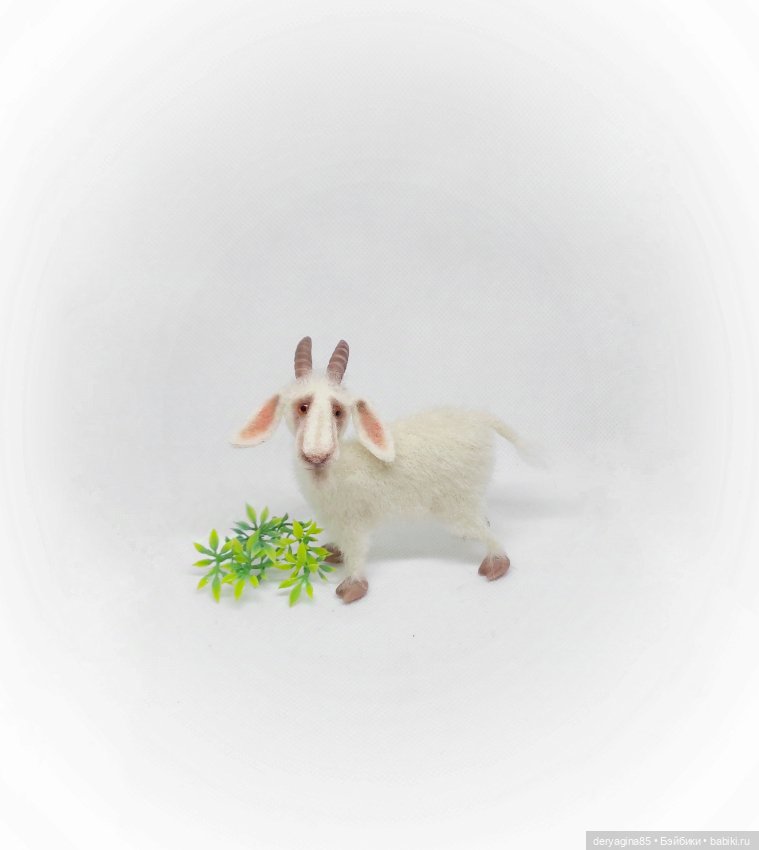 Козёл — Валяные игрушки из шерсти: сухое валяние (фото 6)