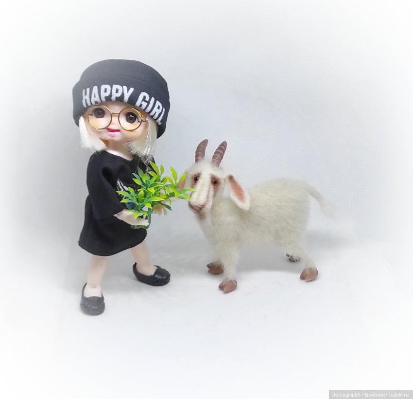 Козёл — Валяные игрушки из шерсти: сухое валяние (фото 8)