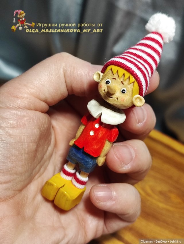 Буратинка солдатик ☺ — Авторские игрушки из дерева: резьба (фото 4)