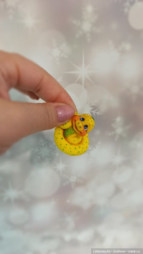 Символ 2025 года змейки — Лепка авторских игрушек и папье (фото 7)