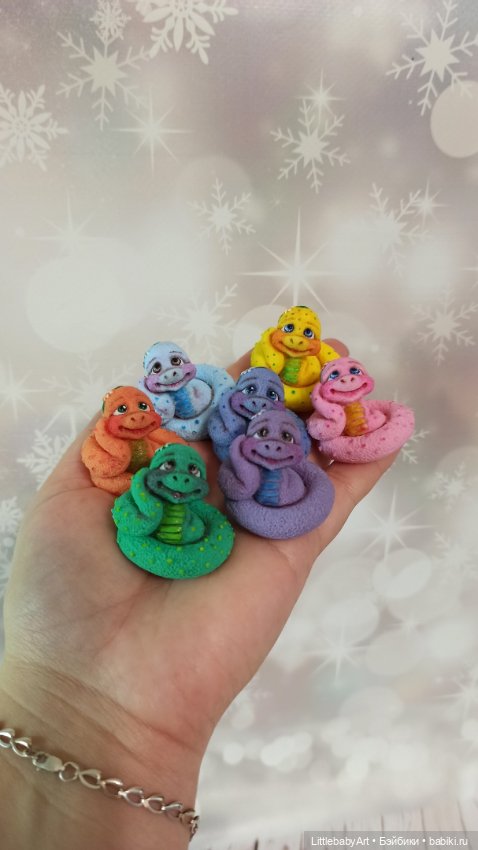 Символ 2025 года змейки — Лепка авторских игрушек и папье (фото 4)