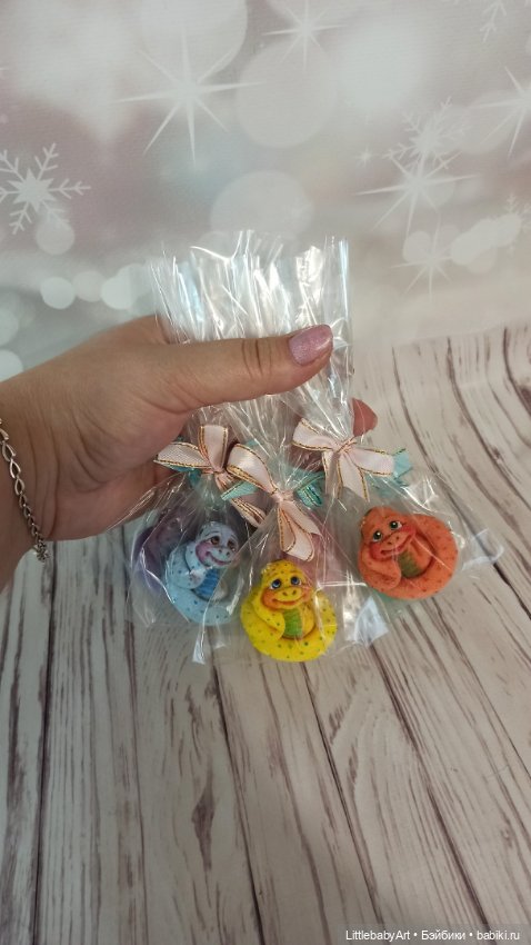 Символ 2025 года змейки — Лепка авторских игрушек и папье