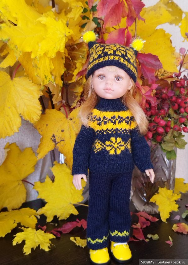 Ещё теплый яркий ноябрь — Одежда и обувь для кукол своими руками: фото (фото 3)