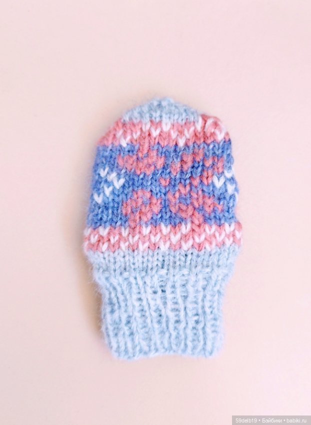 Экспресс мастер- класс по вязанию рукавичек для готц 50 см