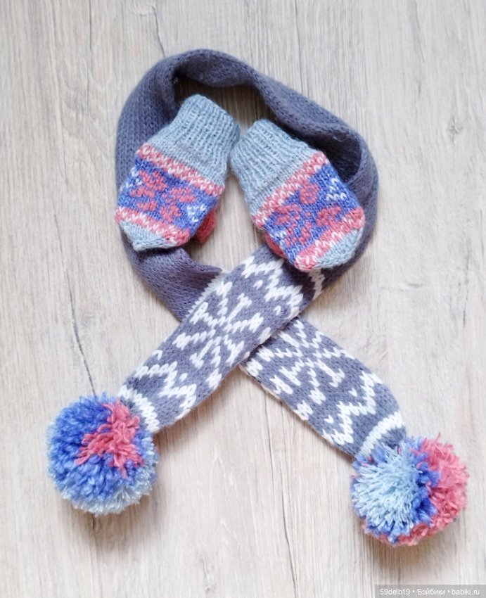 Экспресс мастер- класс по вязанию рукавичек для готц 50 см (фото 3)