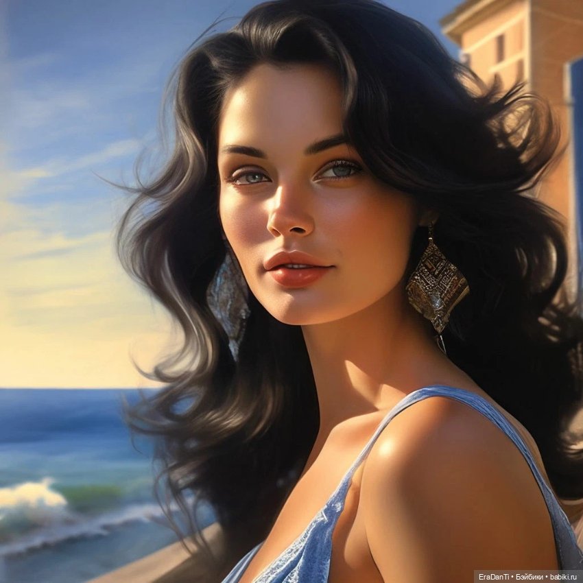 У синего моря — Рисование и арт: скетчи