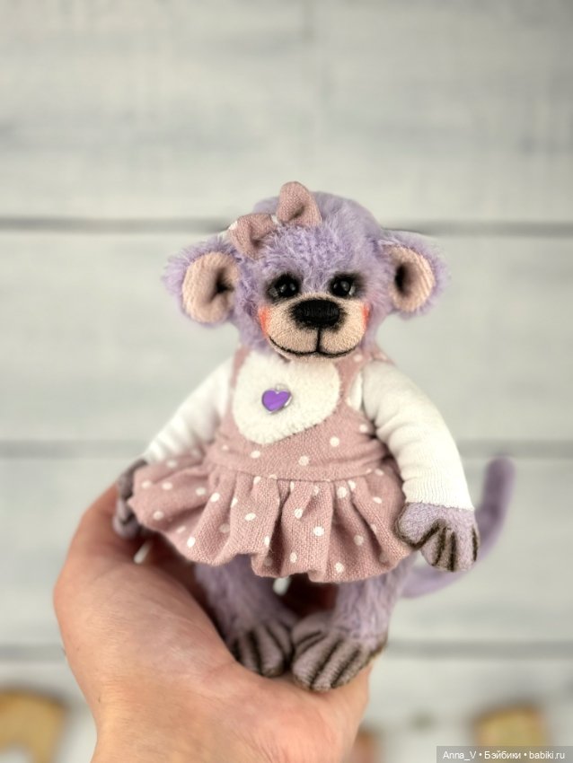 Тедди обезьянка Анфиса — Авторские мишки Тедди и друзья: фото (фото 3)