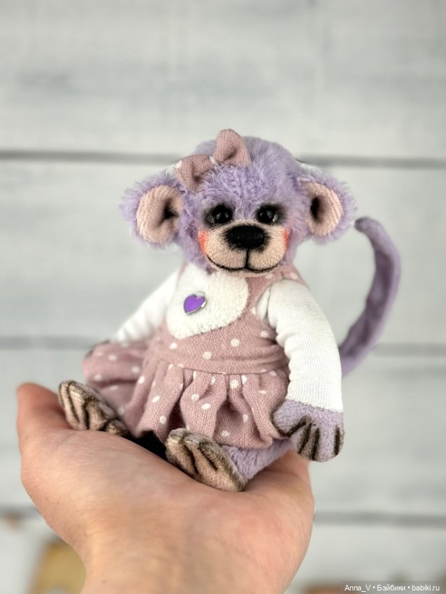 Тедди обезьянка Анфиса — Авторские мишки Тедди и друзья: фото (фото 4)
