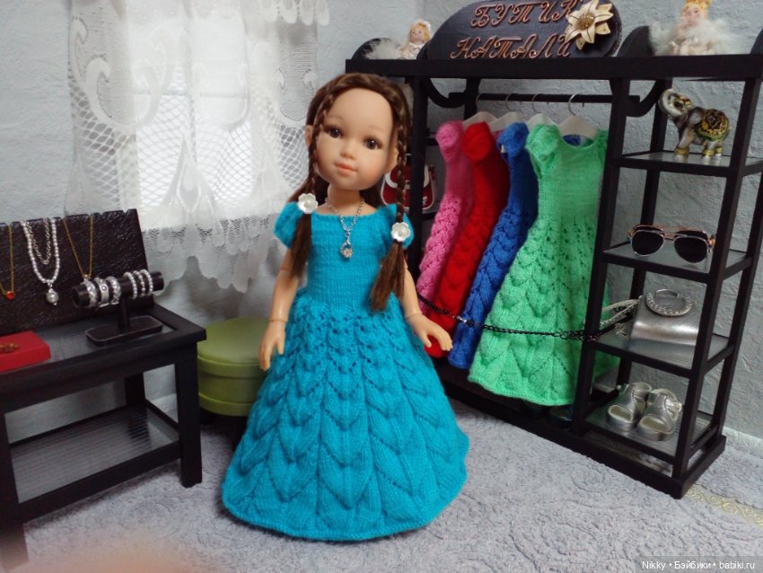 Вечерние платья и кардиганы для кукол Паола Рейна (фото 7)