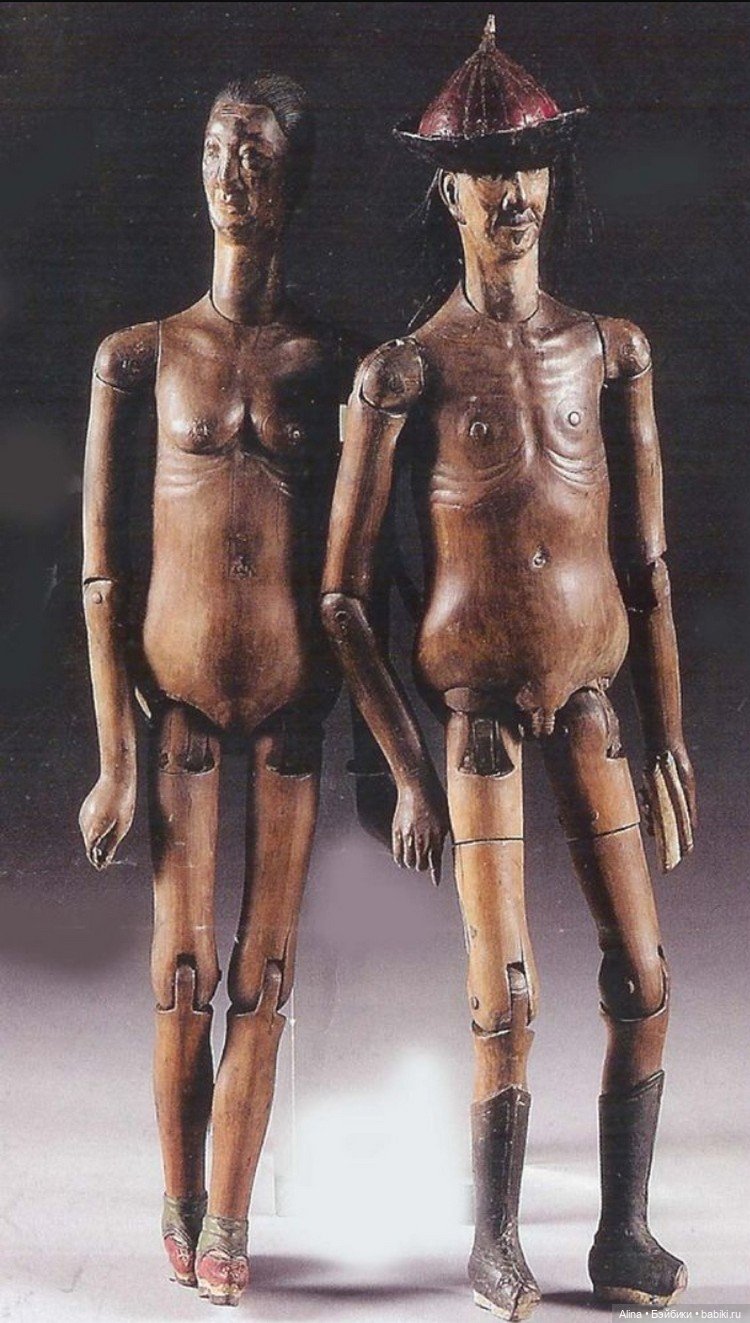 Китайские шарнирные куклы династии Цин (XVIII - XIX вв.) (фото 3)