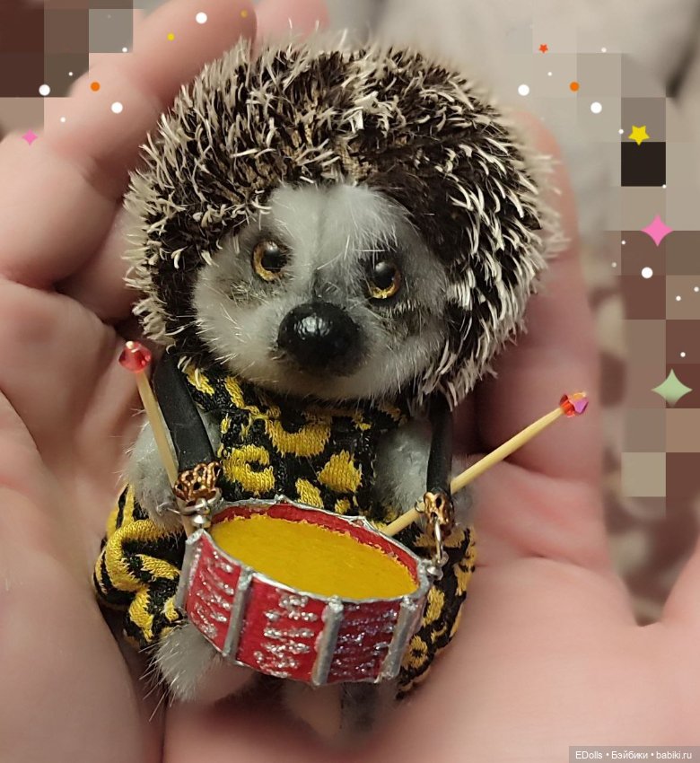 Забавный барабанщик — Авторские мишки Тедди и друзья: фото (фото 2)