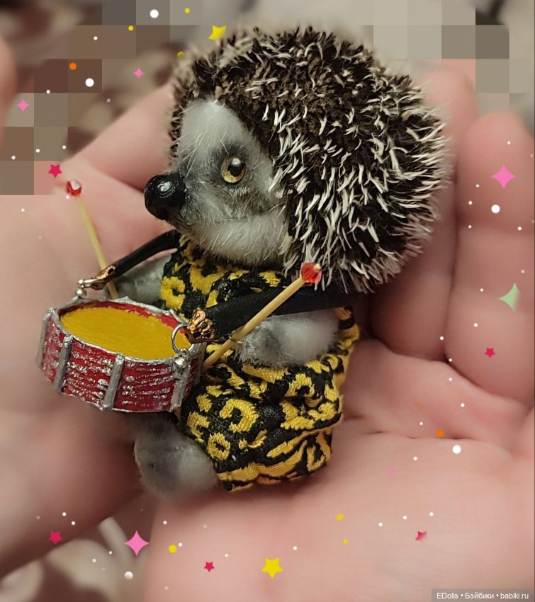 Забавный барабанщик — Авторские мишки Тедди и друзья: фото