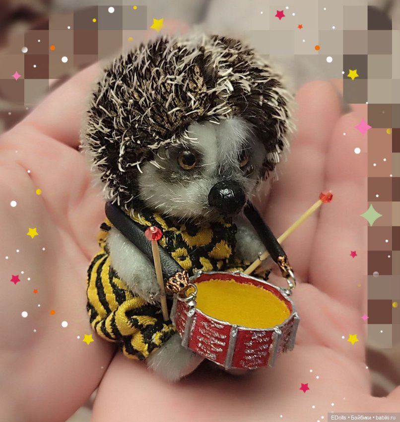 Забавный барабанщик — Авторские мишки Тедди и друзья: фото (фото 3)
