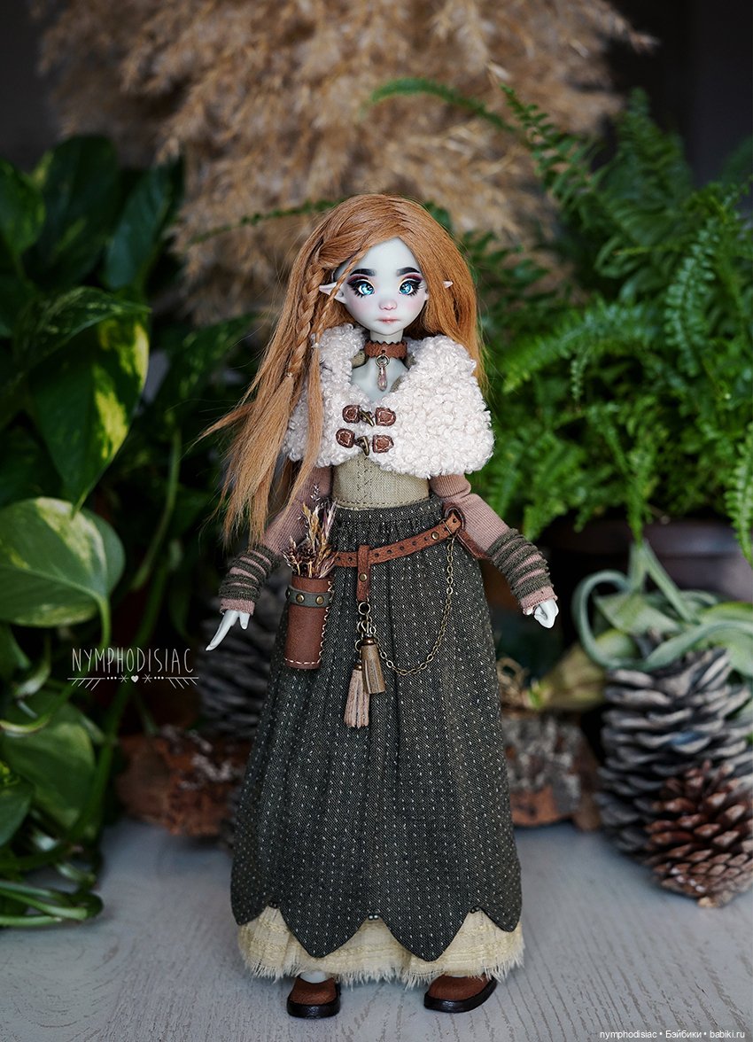 Собирательница осенних трав. Авторский наряд для куклы 1/6