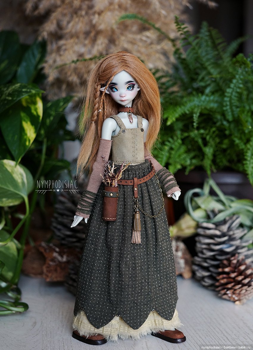 Собирательница осенних трав. Авторский наряд для куклы 1/6 (фото 2)
