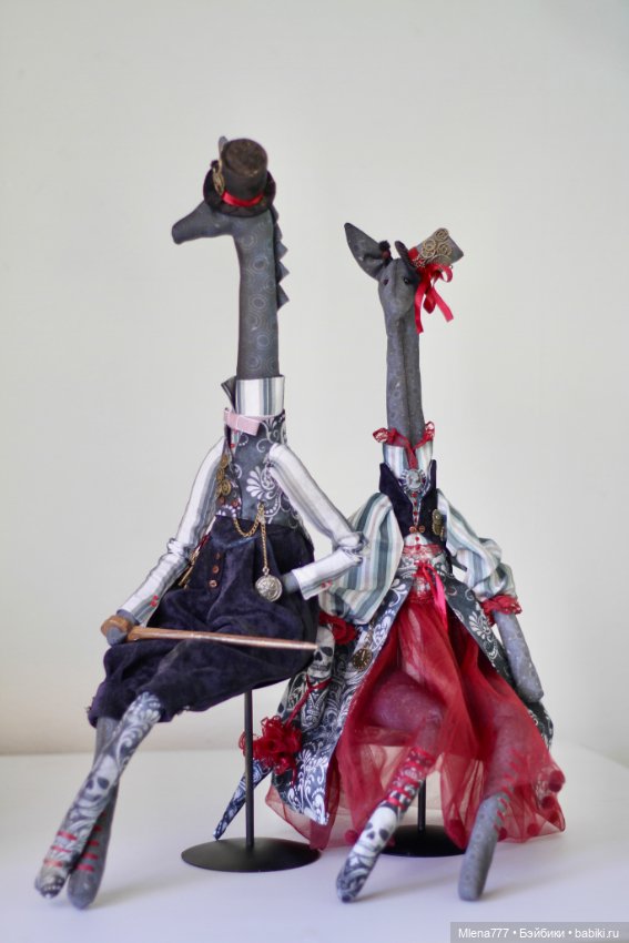 Жирафы , готика — Авторские текстильные куклы: Вальдорфские (фото 5)