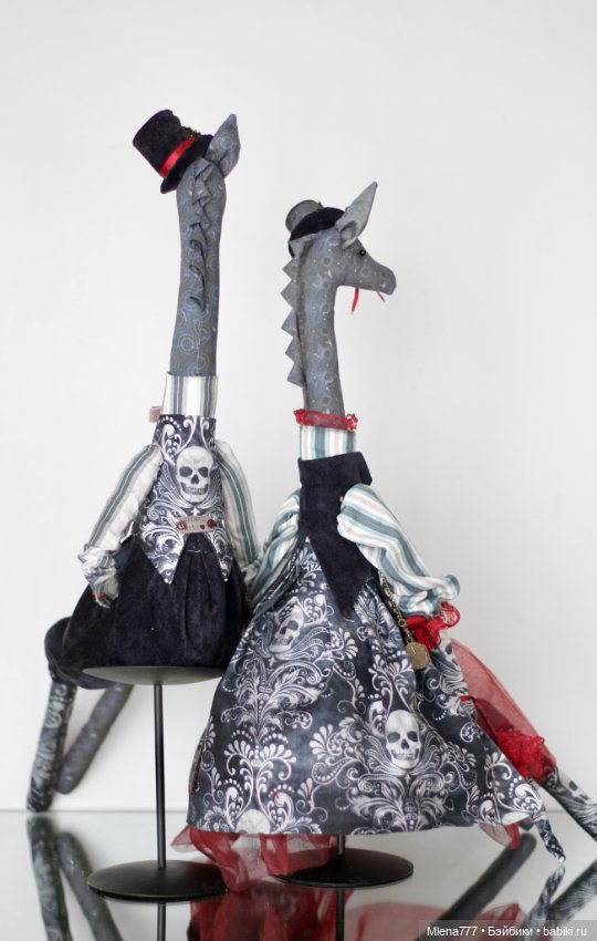 Жирафы , готика — Авторские текстильные куклы: Вальдорфские (фото 4)