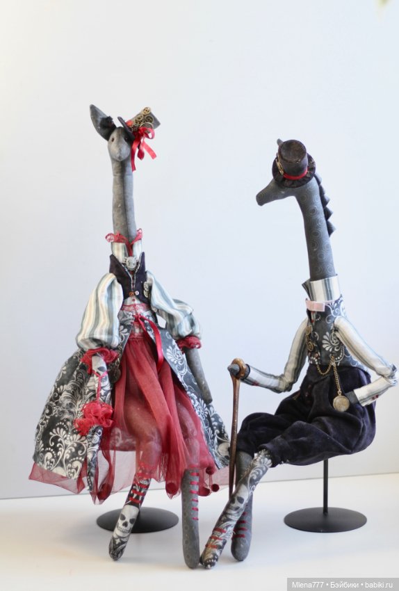 Жирафы , готика — Авторские текстильные куклы: Вальдорфские (фото 7)