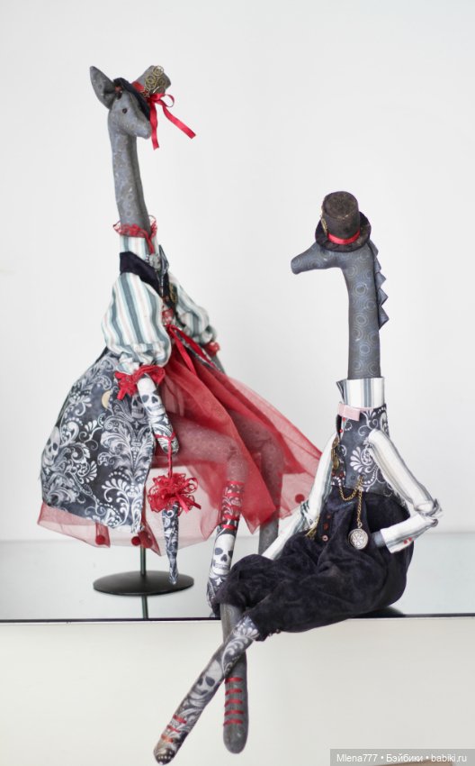 Жирафы , готика — Авторские текстильные куклы: Вальдорфские (фото 3)