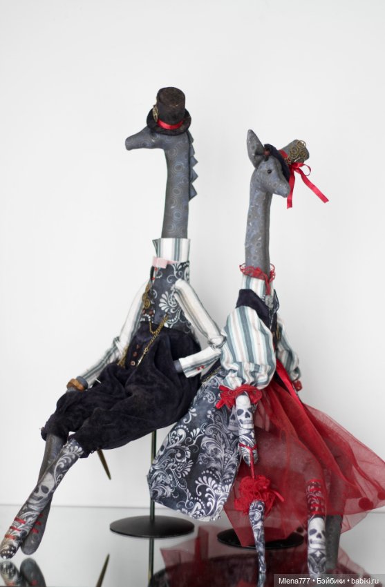 Жирафы , готика — Авторские текстильные куклы: Вальдорфские (фото 8)