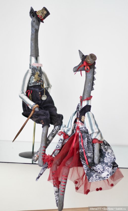 Жирафы , готика — Авторские текстильные куклы: Вальдорфские (фото 2)