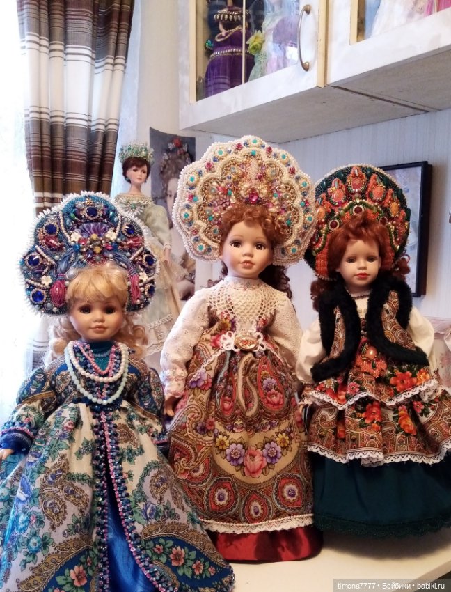 Павлово-Посадские мотивы — Одежда и обувь для кукол своими руками: фото