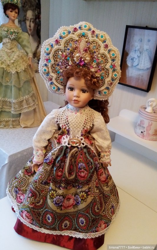 Павлово-Посадские мотивы — Одежда и обувь для кукол своими руками: фото (фото 8)