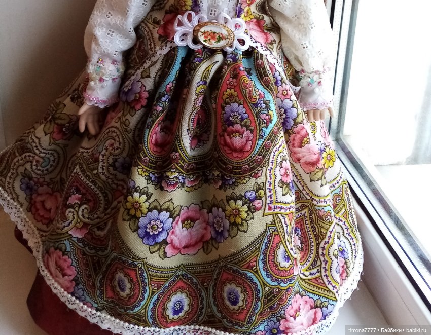 Павлово-Посадские мотивы — Одежда и обувь для кукол своими руками: фото (фото 7)