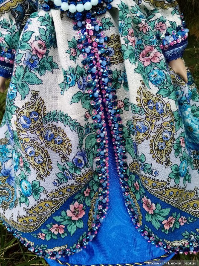 Павлово-Посадские мотивы — Одежда и обувь для кукол своими руками: фото