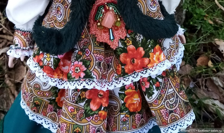 Павлово-Посадские мотивы — Одежда и обувь для кукол своими руками: фото (фото 2)