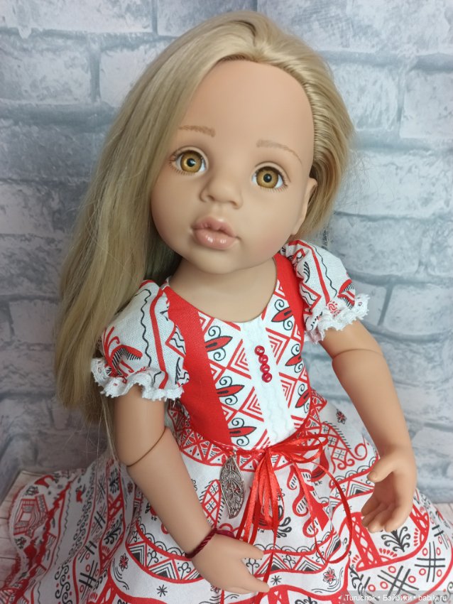 Платье Русская душа — Одежда и обувь для кукол своими руками: фото (фото 8)