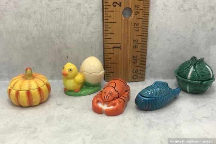 Миниатюра Fève — Фарфоровые статуэтки и фигурки: винтаж