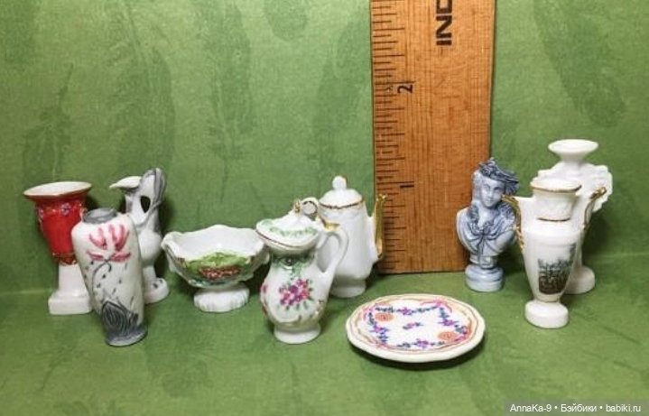 Миниатюра Fève — Фарфоровые статуэтки и фигурки: винтаж