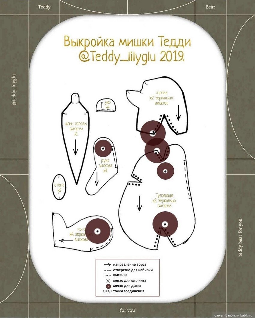 Винни Пуха с выкройкой от TedLyGlu