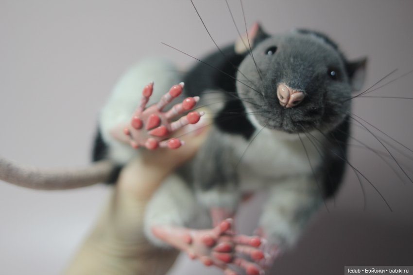 КрЫсота — Игрушки в смешанной технике (мех и глина): Арт