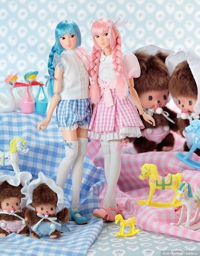 Куклы Момоко Bebichhichi Idol Pink & Blue от Sekiguchi - Куклы Куклы Момоко Bebichhichi Idol Pink & Blue от Sekiguchi - Куклы