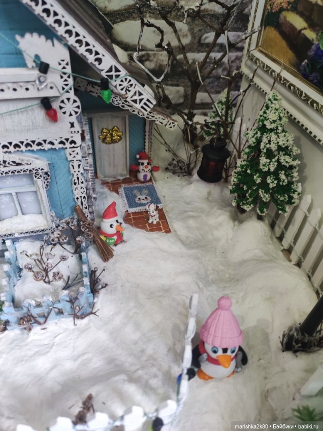 Зимний домик — Румбоксы и кукольные интерьеры: фото