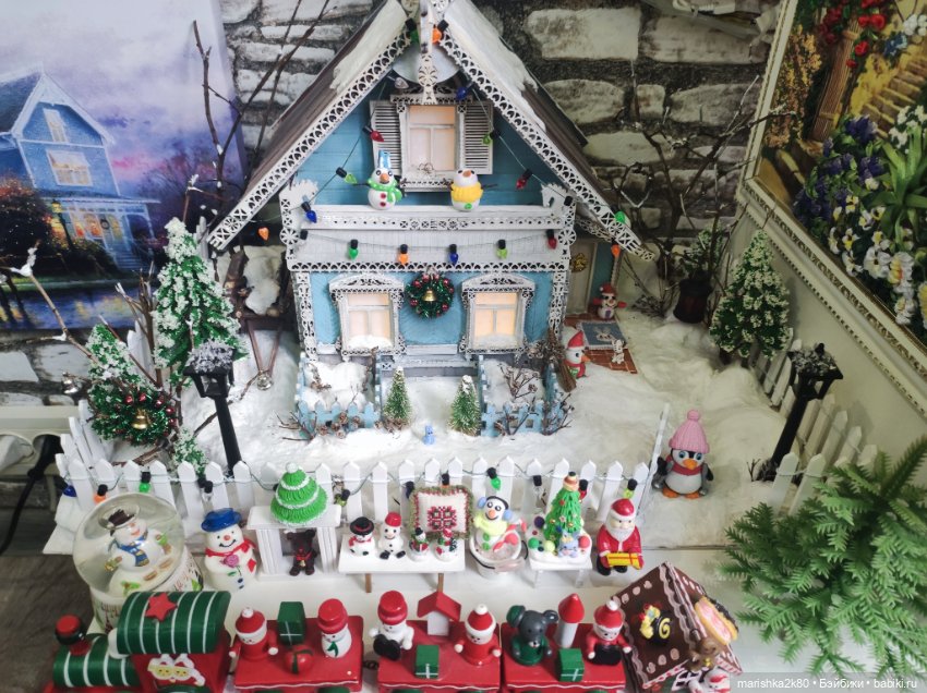 Зимний домик — Румбоксы и кукольные интерьеры: фото