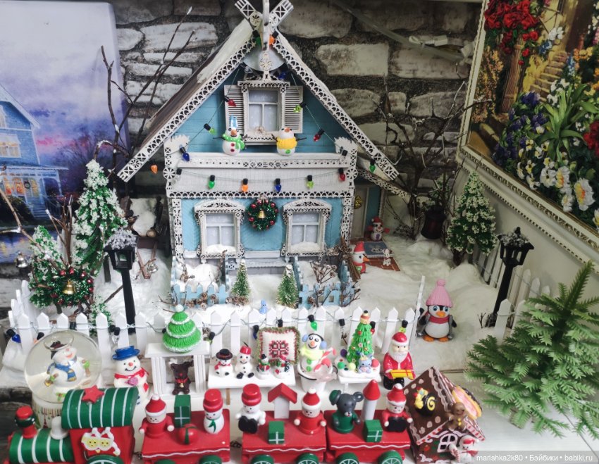 Зимний домик — Румбоксы и кукольные интерьеры: фото (фото 8)