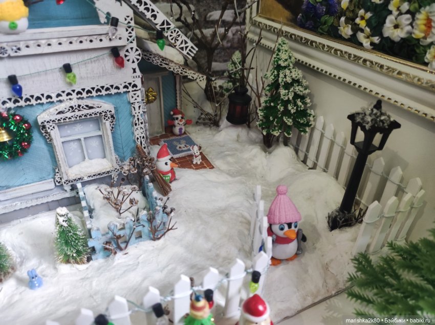 Зимний домик — Румбоксы и кукольные интерьеры: фото